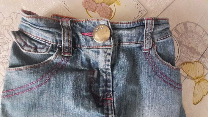 Jupe en jean trapèze - photo numéro 2