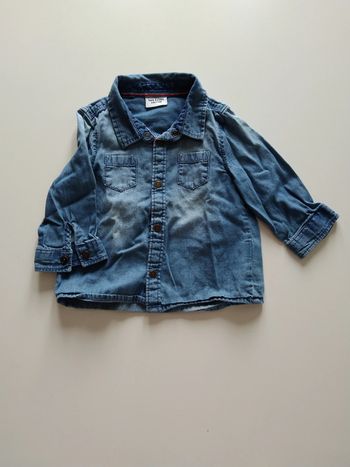 chemise en jean manches longues garcon 9 mois tape à l'oeil