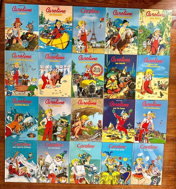 Lot de 20 livres Caroline Pierre Probst (quasi intégrale) bd album Hachette