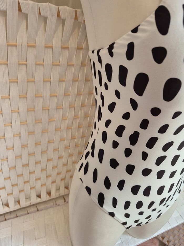 💕joli maillot de bain 1 pièce à pois look rétro chic benetton femme TS/ 36 💕 - photo numéro 6