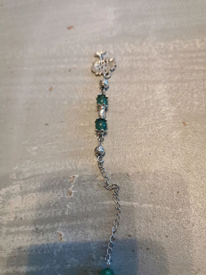 Pendule divinatoire radiesthésie pointe vert - photo numéro 3