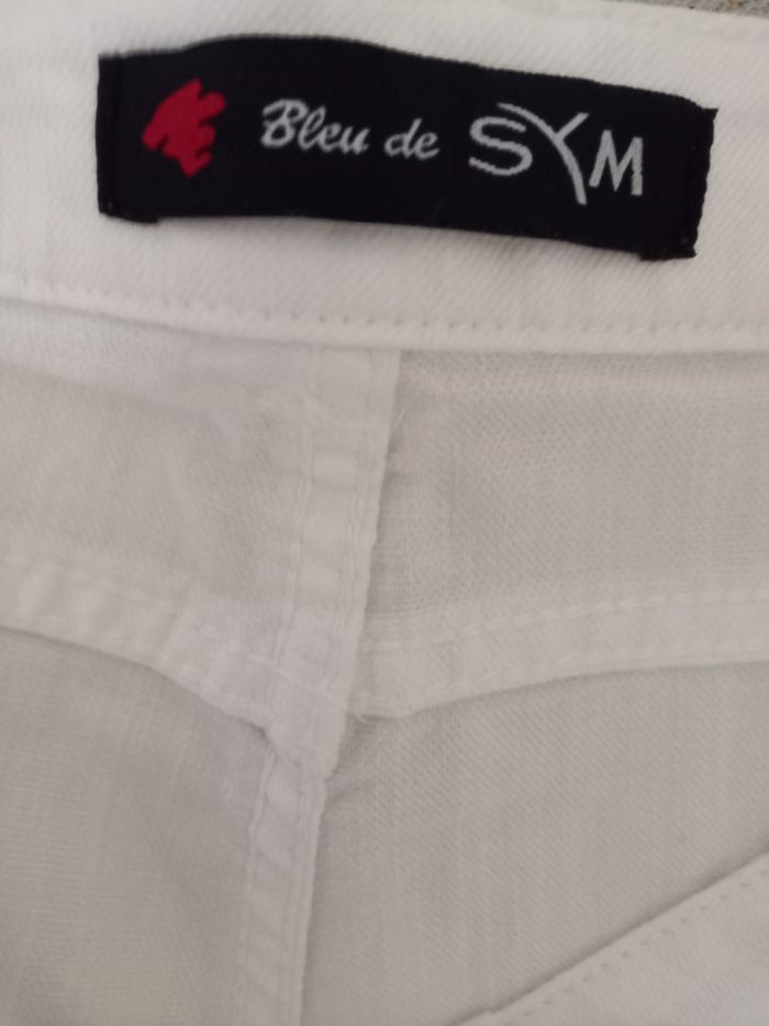 Pantalon blanc marque Bleu de Sym taille 46 - photo numéro 4