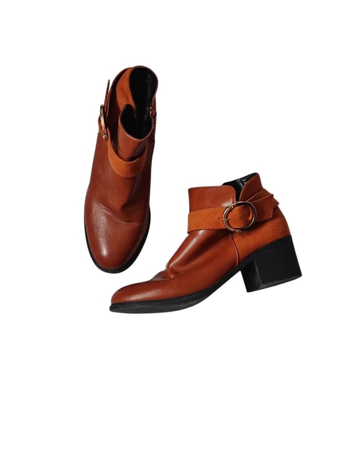 Bottines couleur camel taille 41 - photo numéro 1