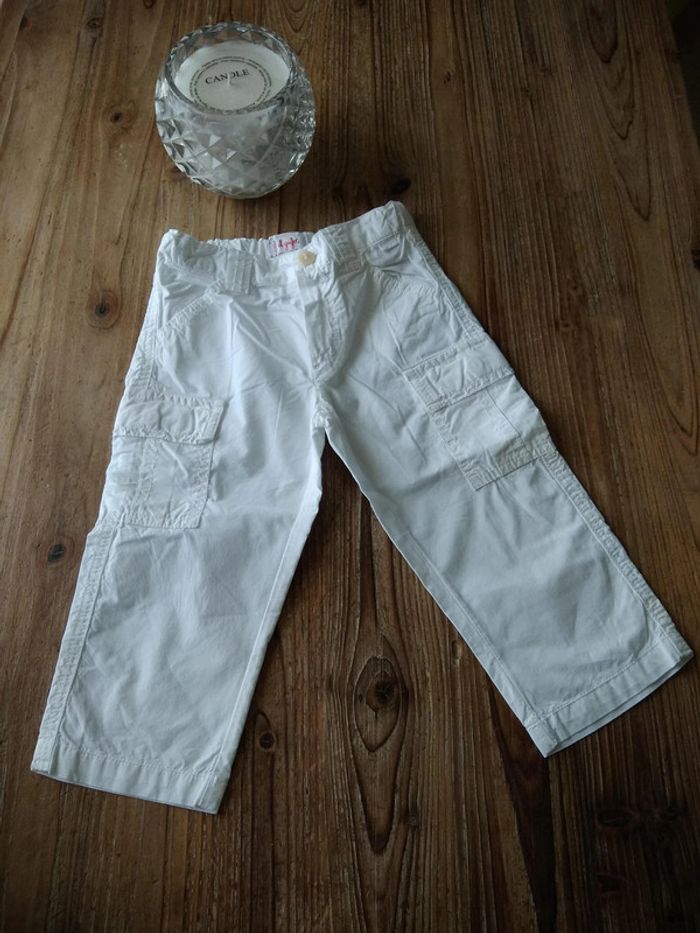 Pantalon en toile blanc