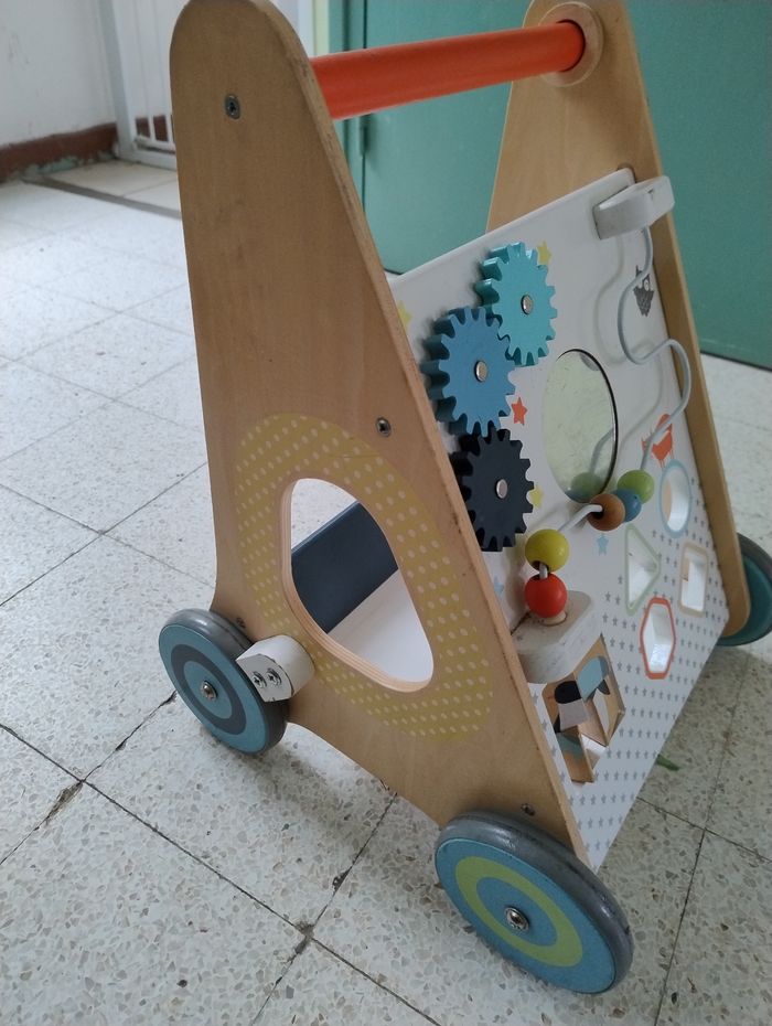 Chariot de marche en bois d'éveil bebe Verbaudet - photo numéro 2