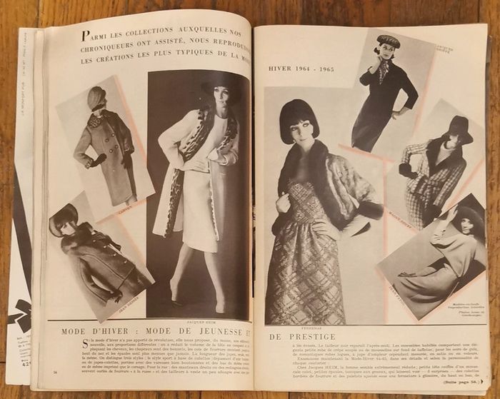 Rare complet magazine mode et travaux 1964 patrons et suppléments vintage - photo numéro 10