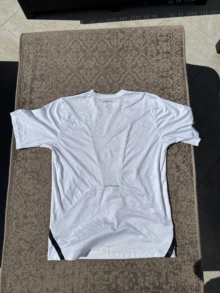 T-shirt Adidas blanc à rayures noires – Taille M Homme - photo numéro 7
