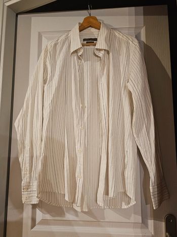 Chemise Jules blanc rayé