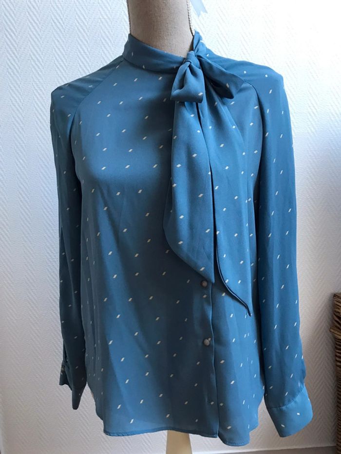 Tres belle blouse bleu | Taille S | ZARA - photo numéro 2