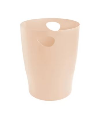 🪷 Poubelle / Corbeille à papier - couleur Pêche Corail pastel - Neuve ⭐