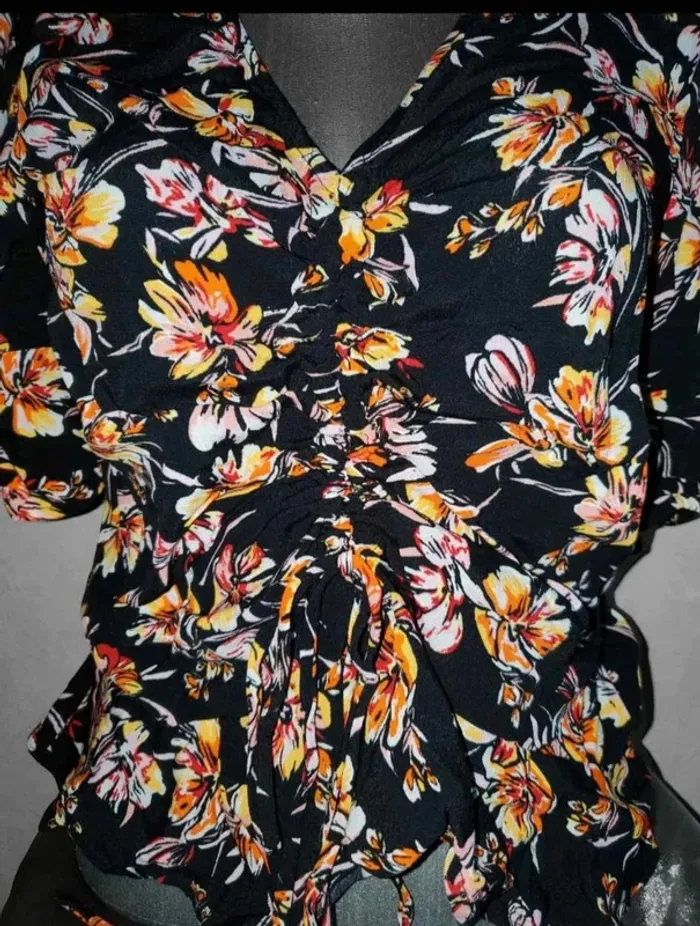 haut blouse chemise florale femme taille 36 H&M - photo numéro 13