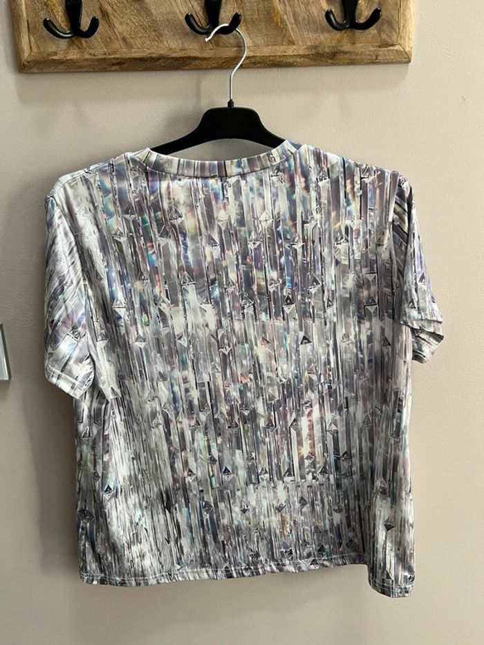 T-shirt façon boule à facettes - photo numéro 5
