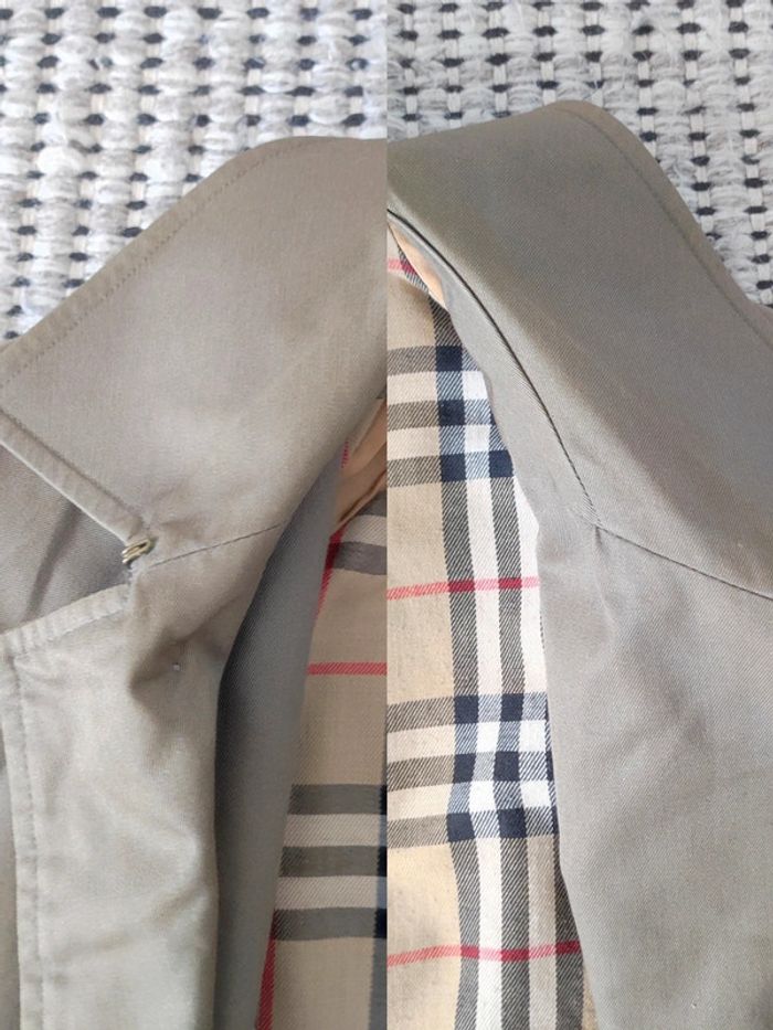 Manteau long trench kaki vintage / Burberry - 42/XL à 44/XXL - photo numéro 16