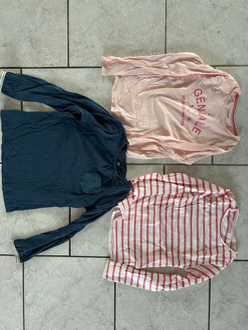 Lot 4 t-shirt manches longues 8 ans