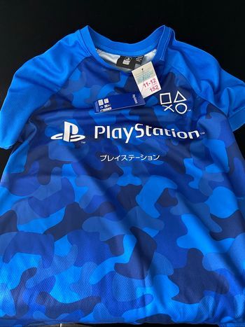 B6195 T-shirt enfants PlayStation 11-12 ans bleu primark