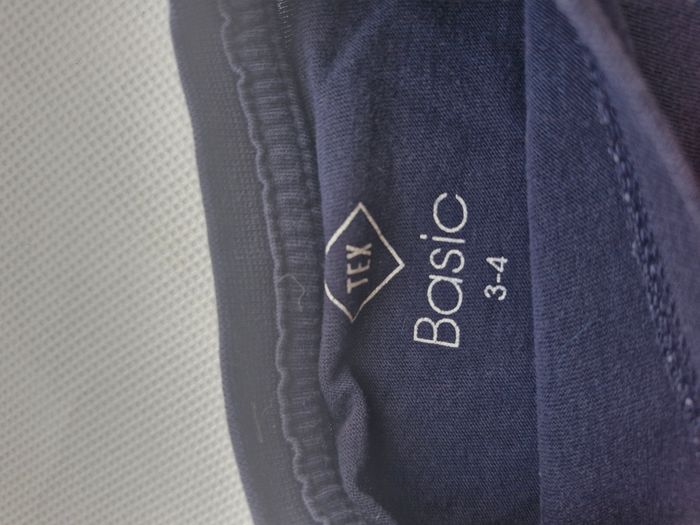 T-shirt manches longues 3/4 ans Tex Bleu marine Inscription Sailing Crew rouge - photo numéro 4