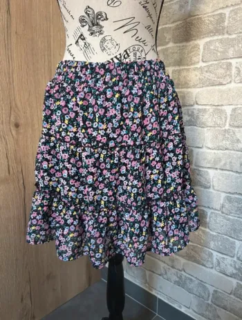 Jupe fleurie taille S