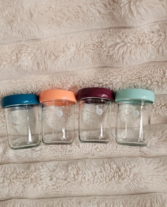 Lot de 4 grands pots en verre Babybols babymoov - photo numéro 1