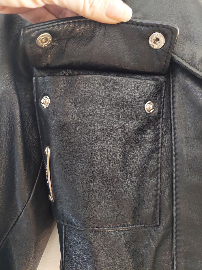 Blouson court en cuir - photo numéro 3