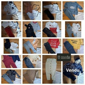 Lot vêtements 6 mois