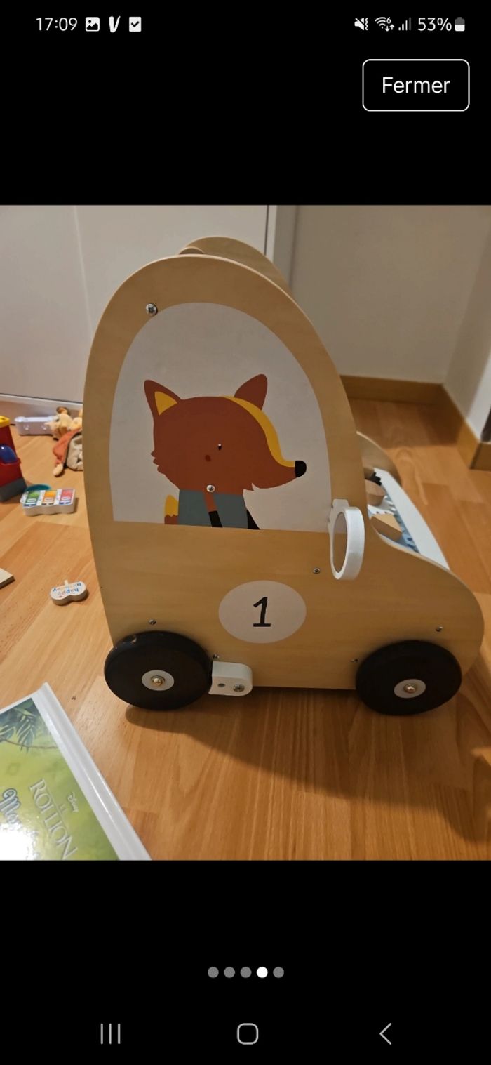 Voiture éveil en bois - photo numéro 4