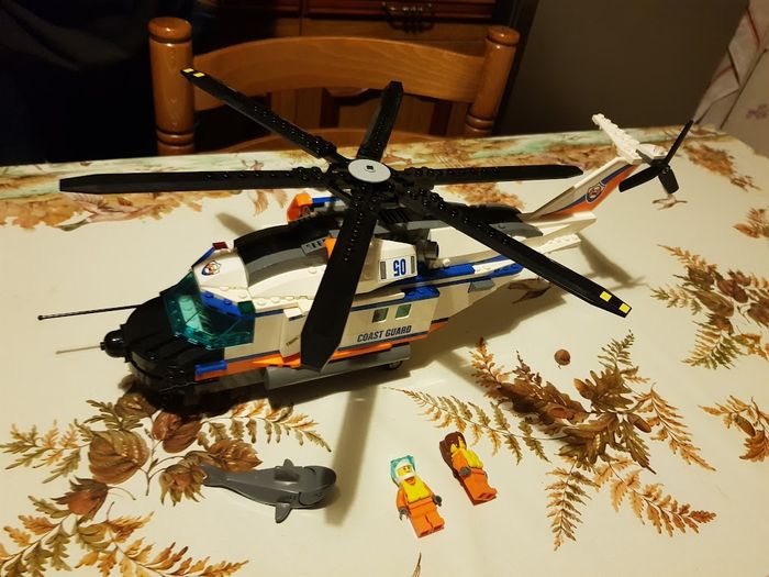 Grand hélicoptère de secours 40 cm - 60166 - Lego