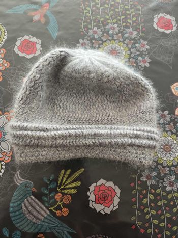 bonnet gris très chaud