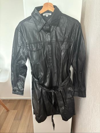 chemise tunique simili cuir