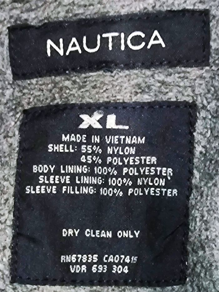 Veste Nautica homme grand manteau noir à capuche poches zippées ski - photo numéro 3