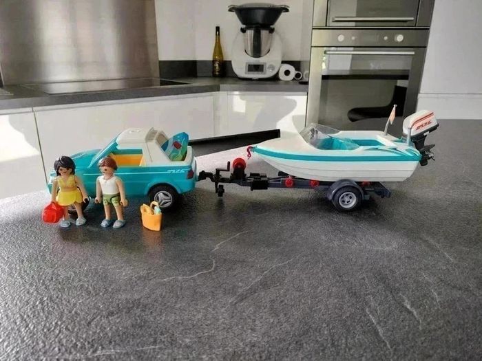 20 € 🚤 Playmobil 6864 – Voiture avec Bateau 🚤 - photo numéro 2