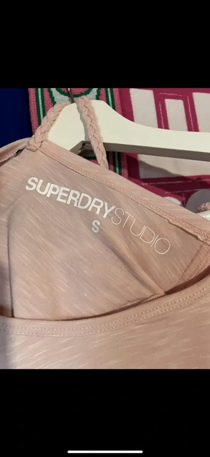 Haut superdry rose S - photo numéro 3