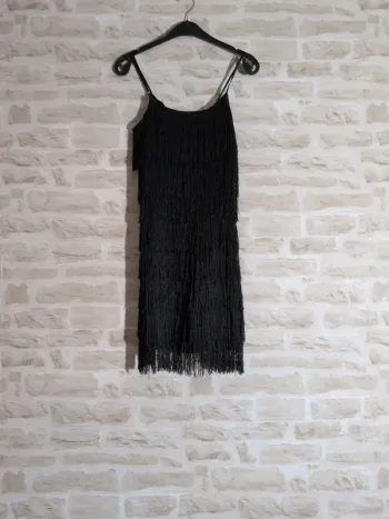 Robe noire à franges – Etam – Taille 36