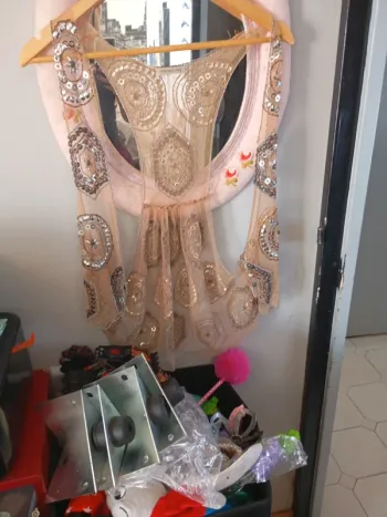 Vintage love gilet sequin