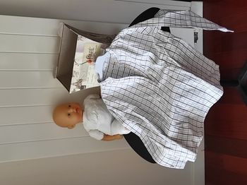 Tunique manches longues fille 7 ans – Col mao