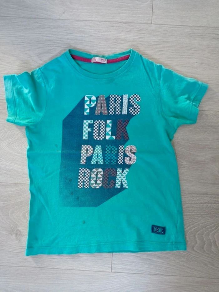 Tee shirt garçon vert DPAM 6 ans