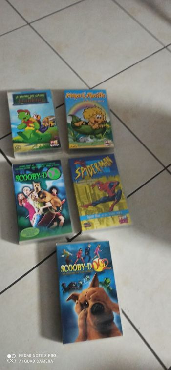 Lot de 5 cassettes dessins animés