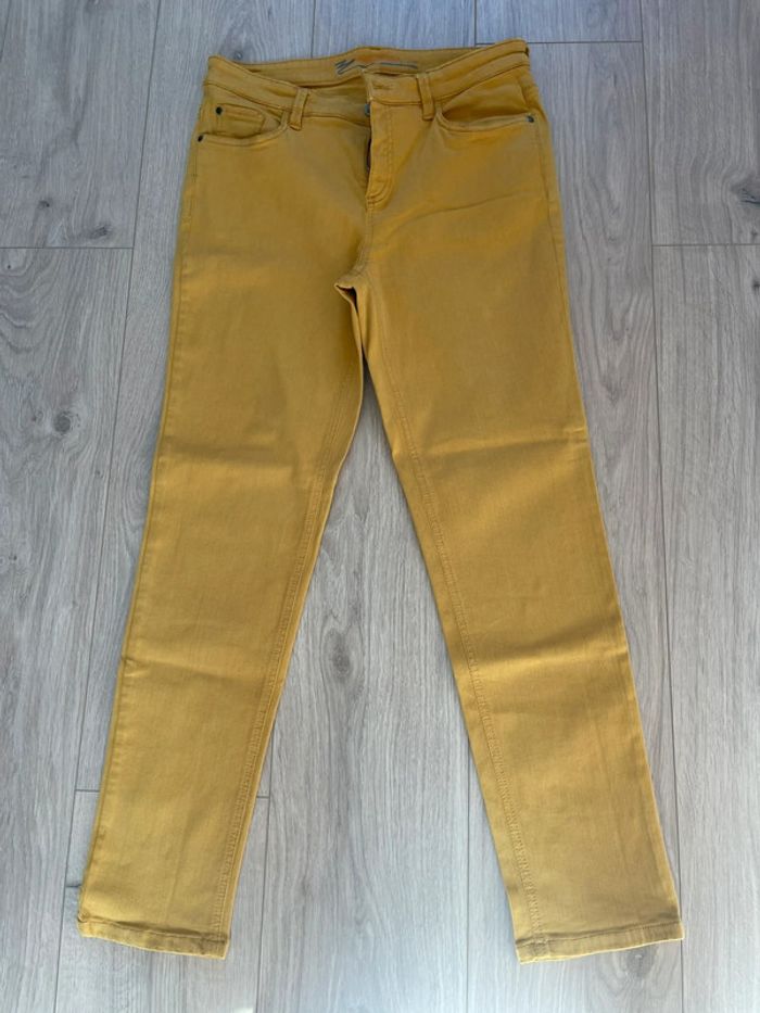 Pantalon droit moutarde - photo numéro 3