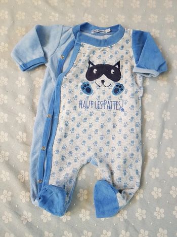 pyjama velours garçon 3 mois