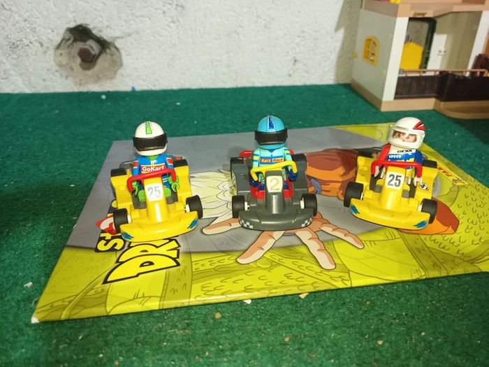 Lot de 3 karting playmobil