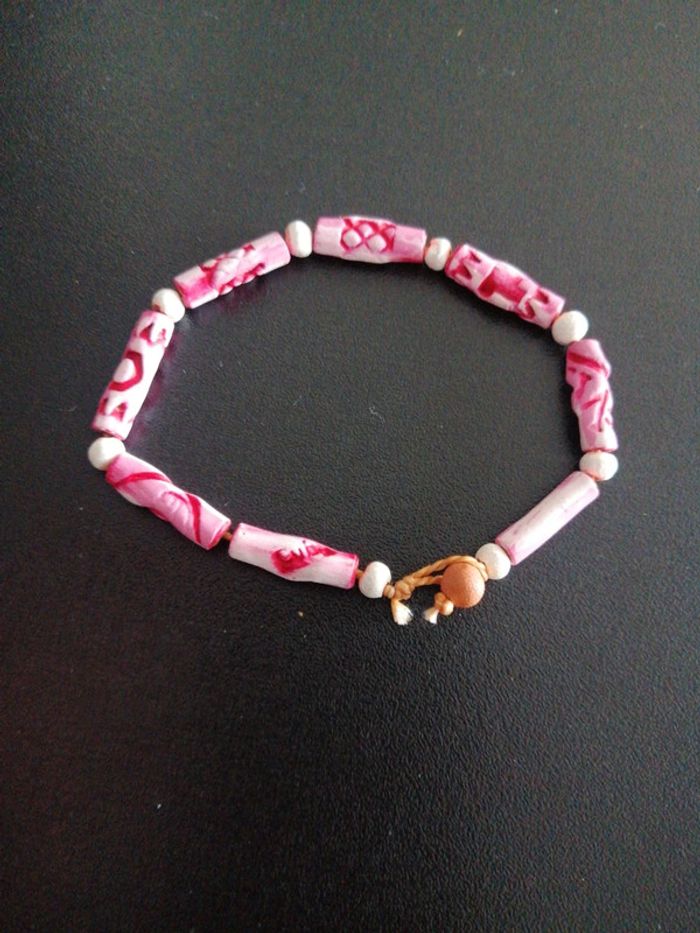 Lot 2 bracelets en terre cuite - photo numéro 4