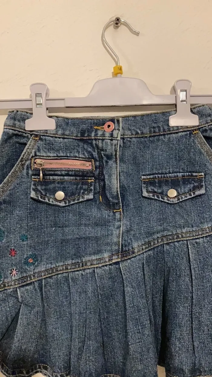 Jupe d’été en jeans fille - photo numéro 2