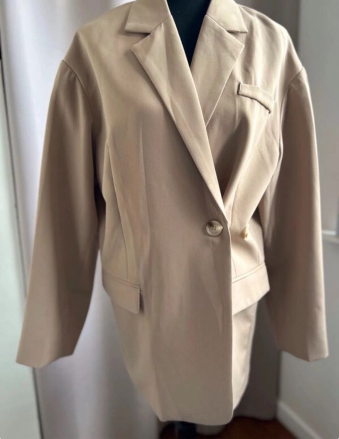Blazer long oversize taille 38