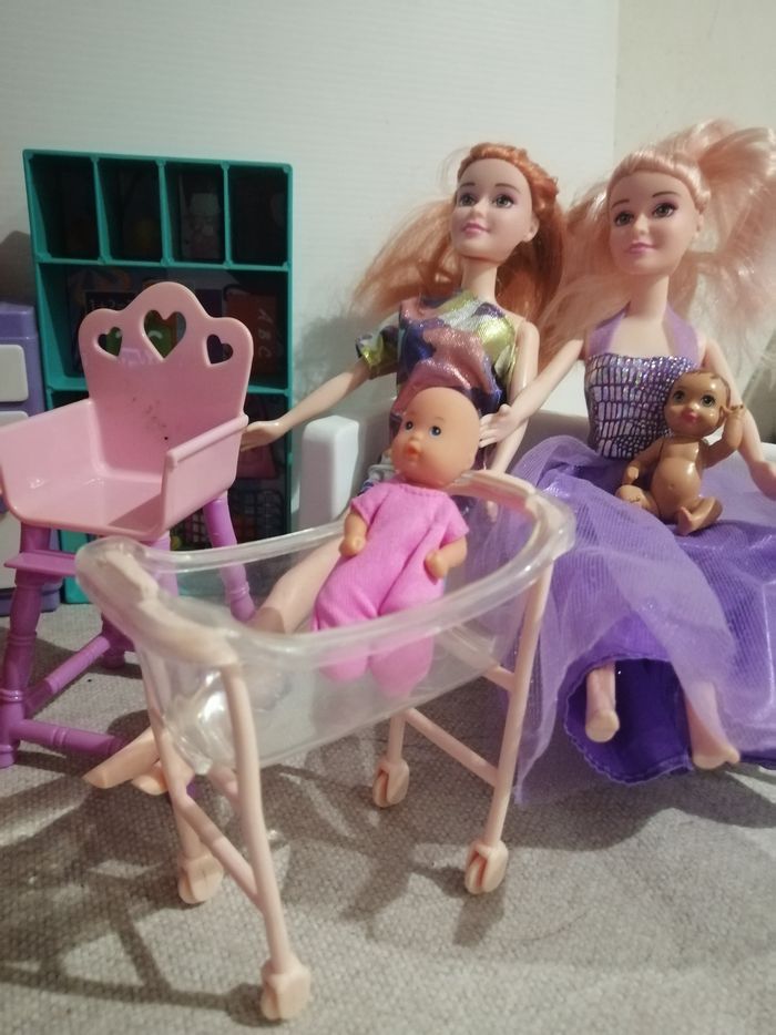 Lot poupée mannequin plus meubles - photo numéro 8