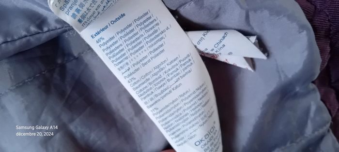 Manteau long style duffle coat prune neuf fille 12 ans okaïdi - photo numéro 20