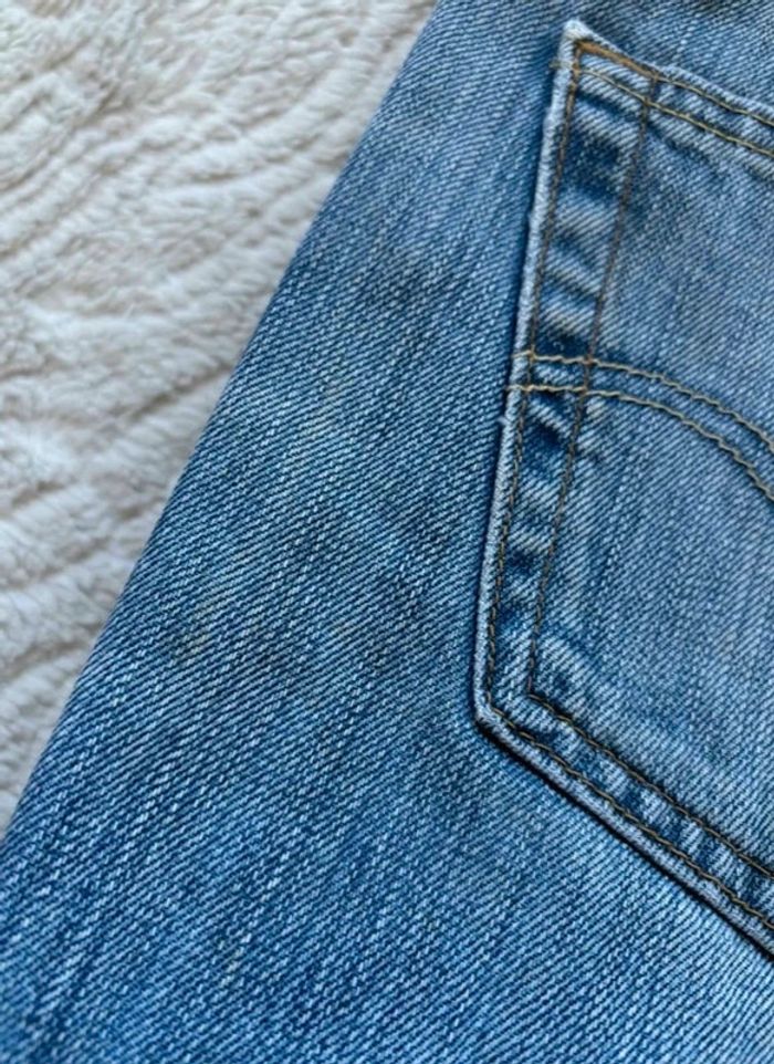 Jean Lévis 501 homme coupe droite straight leg bleu effet délavé taille W30 M/40 L/34 Y2K - photo numéro 20
