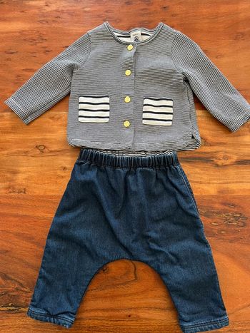 Ensemble petit bateau mixte 6 mois