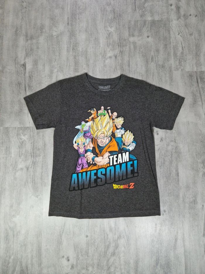 T shirt Imprimé Licence Dragonball Z Gris Foncé Taille 11 ans