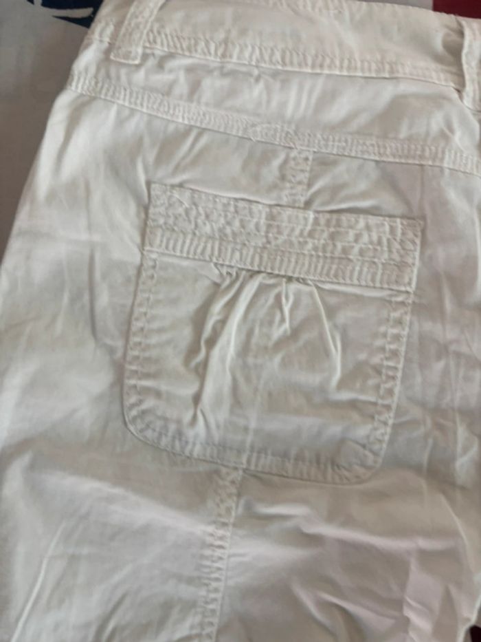 Pantacourt Camaïeu blanc taille 40 blanc - photo numéro 11