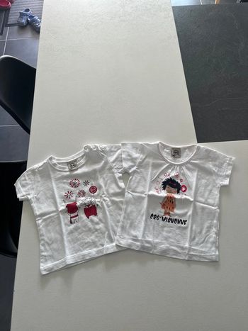 Lot de deux tee shirts MC 64 12 mois