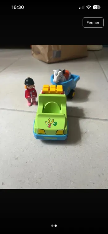 Playmobil 123 camion et remorque